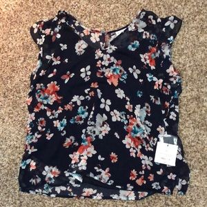 Liz Claiborne floral blouse and cami NWT